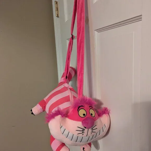 Disney Cheshire Cat Plush Costume Companion Purse Alice in Wonderland Cosplay - Picture 8 of 8